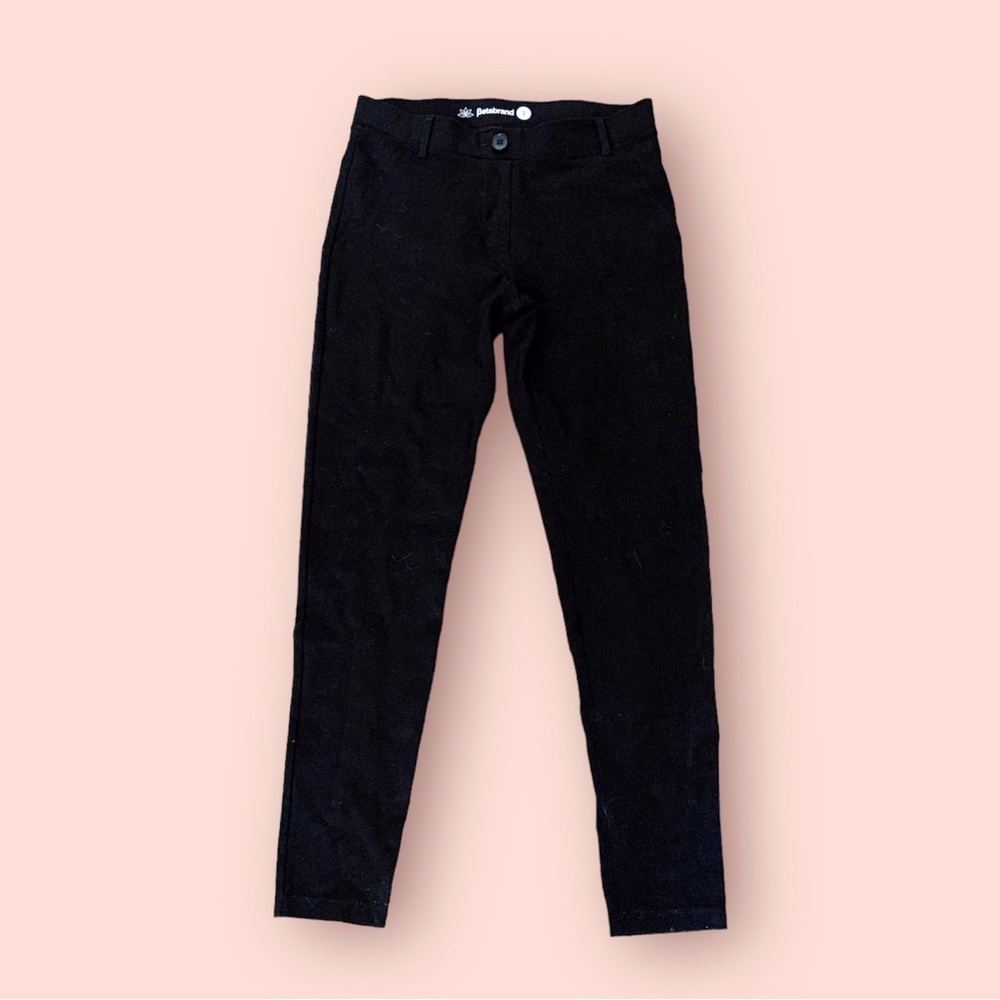 Betabrand Women’s S Black Yoga Dress Pant Skinny Leg Mid Rise Stretch Office